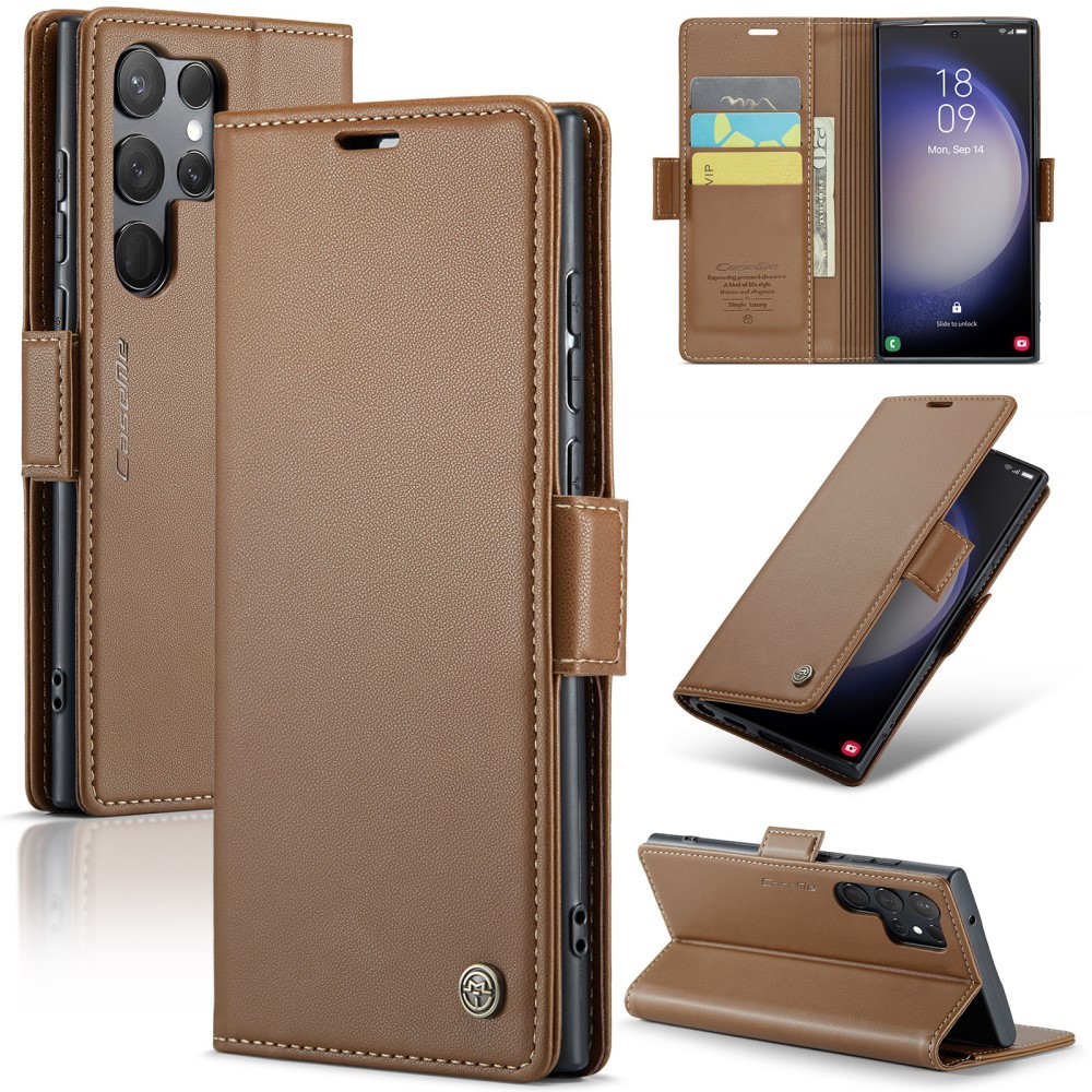 CaseMe Slim Plånboksfodral RFID-skydd Samsung Galaxy S24 Ultra