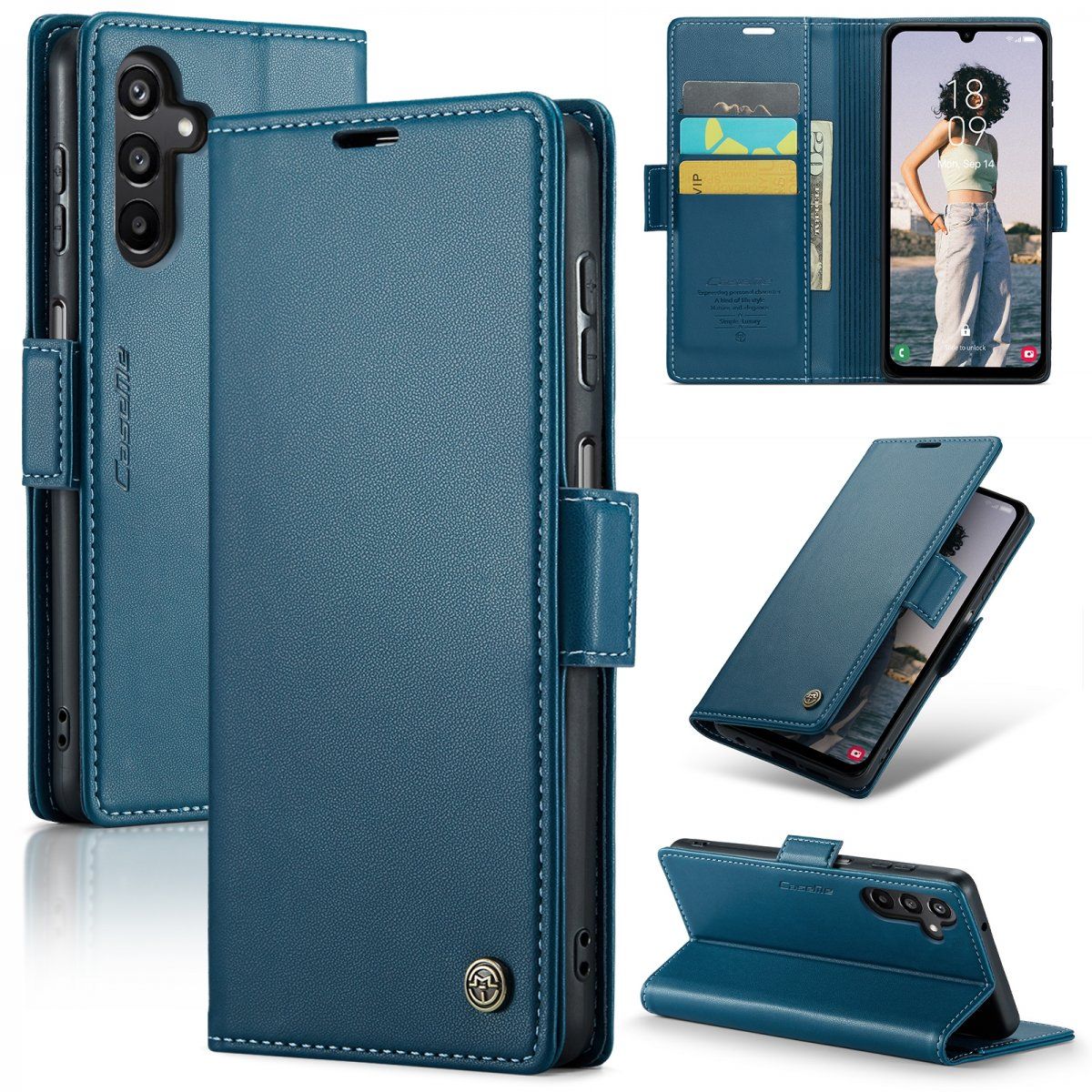 CaseMe Slim Plånboksfodral RFID-skydd Samsung Galaxy A15
