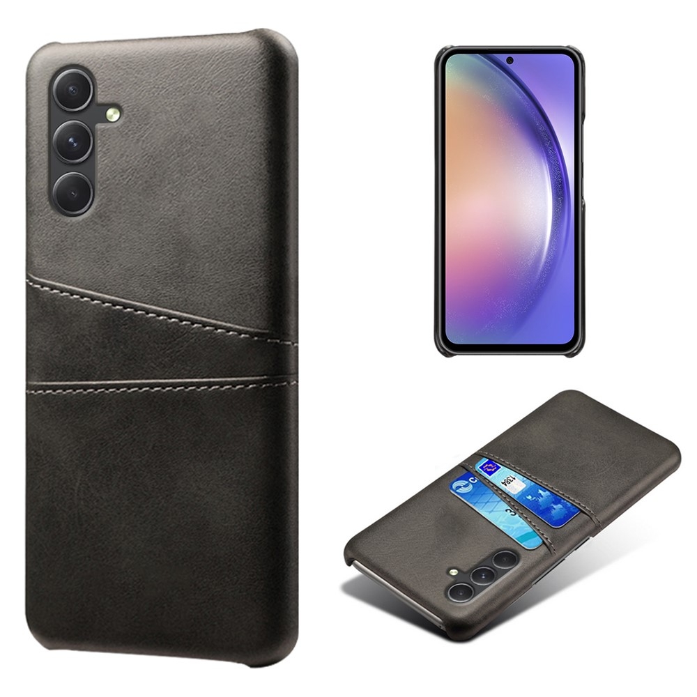 Läderskal Kortfack Samsung Galaxy A55 Svart