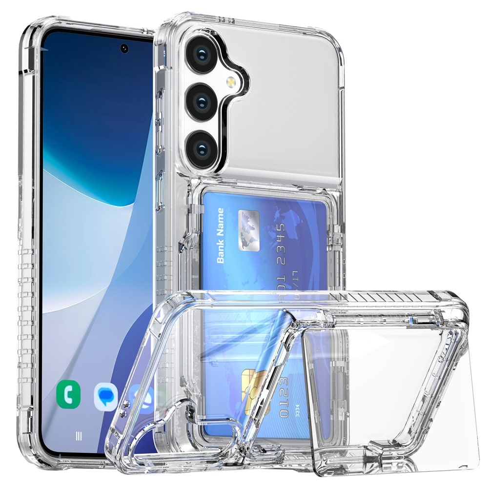 Skal Kortfack Kickstand Samsung Galaxy S25 Transparent