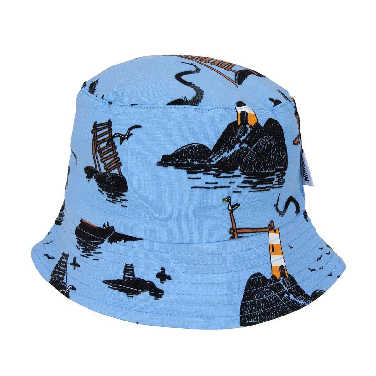 Mumin Havet-hatt ljusblå 48/50