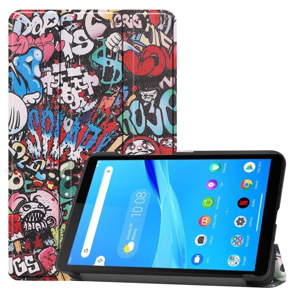 Tri - fold Fodral till Lenovo Tab M7 (1 Gen) - Graffiti