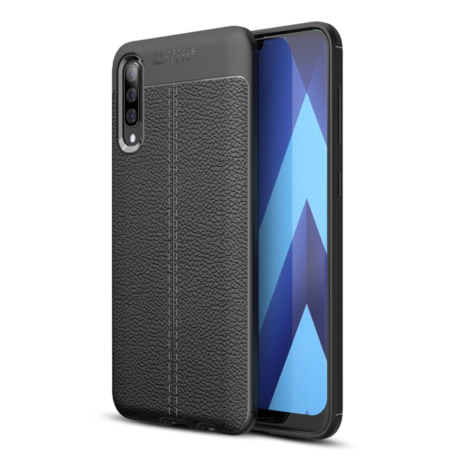 Till Samsung Galaxy A70 TPU - skal Litchi Grain