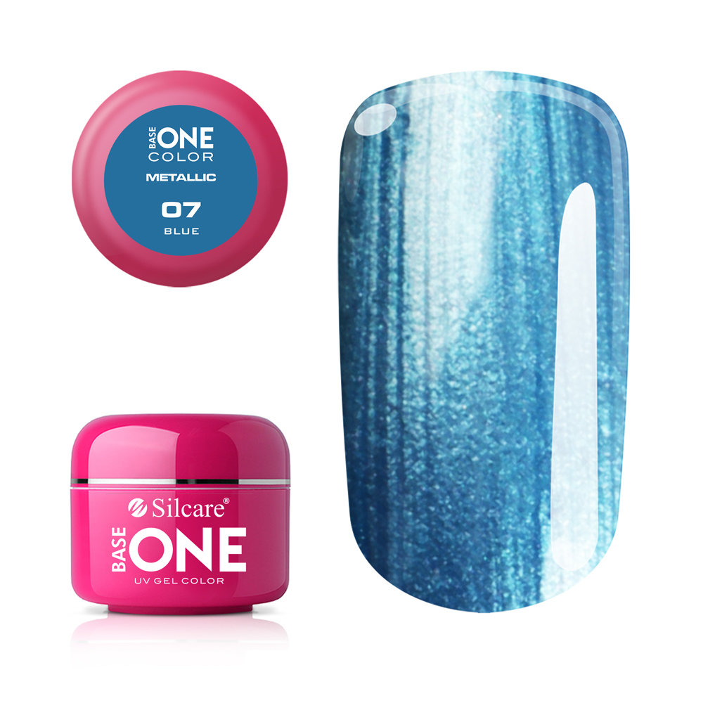 Base one - Metallic - Blue UV-gel
