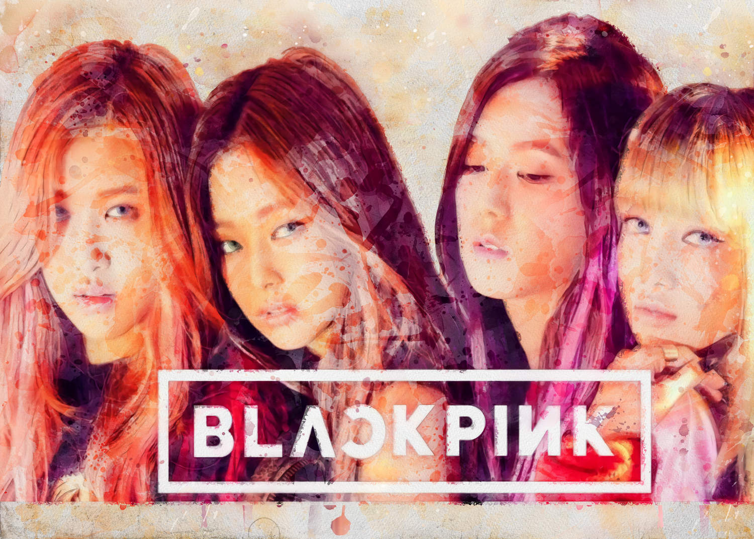 A3 Print - K Pop - Black Pink 1